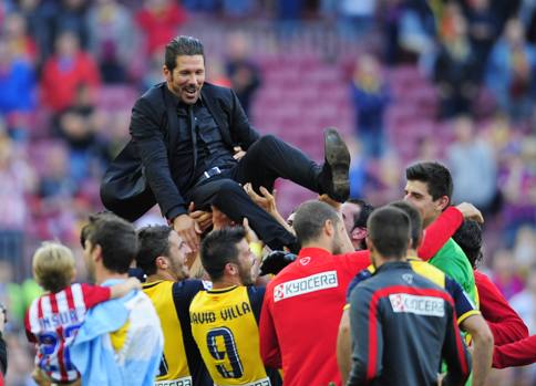 Diego Pablo Simeone in trionfo. Ap
